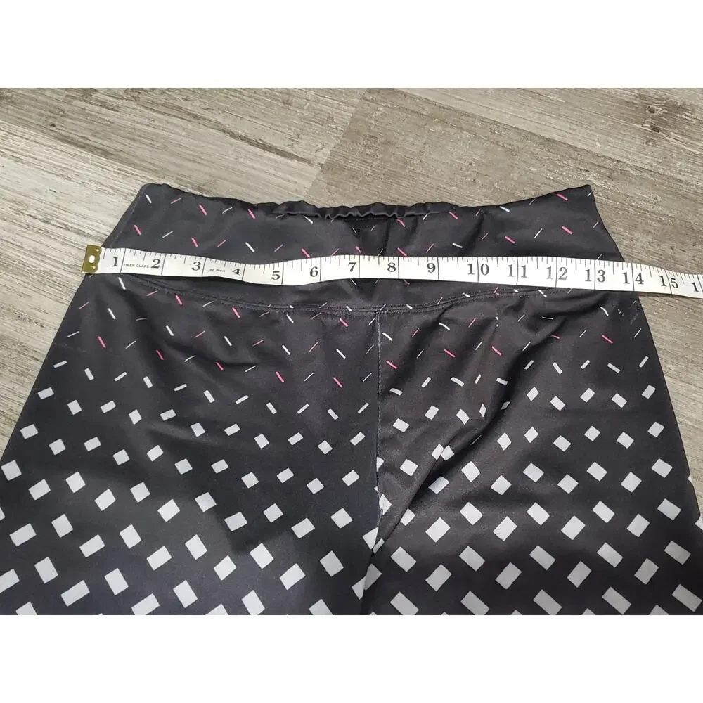 Justice Black Colorful Sprinkle Design STRONG Stretch Leggings | Size 16